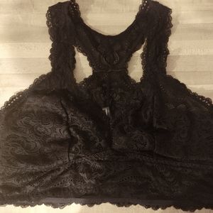 Torrid Black Lace Racer back Bralette